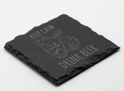 dessous de verre personnalisé par gravure laser pour les rendre unique