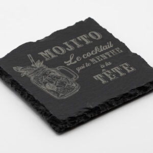 dessous de verre personnalisé par gravure laser pour les rendre unique