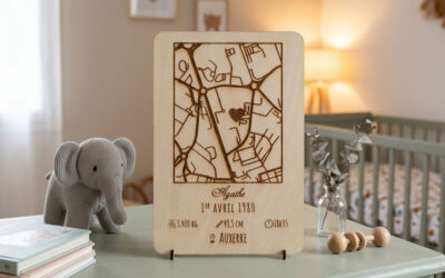 Cadeau de naissance personnalisé : 5 idées en bois gravé pour accueillir bébé