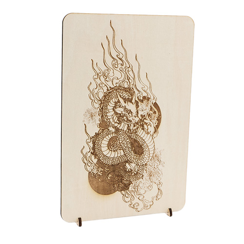 Plaque en bois personnalisée gravée – Décoration murale sur mesure (image, dessin, texte)