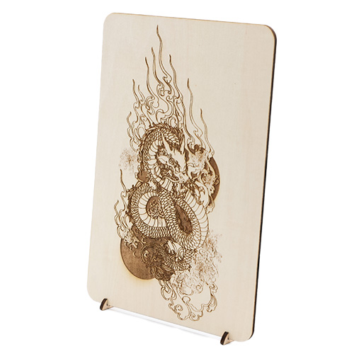 Plaque en bois personnalisée gravée – Décoration murale sur mesure (image, dessin, texte)