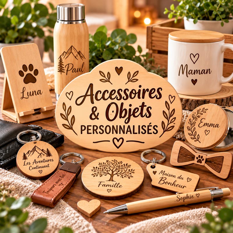 Accessoires et objets personnalisés