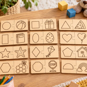 puzzle éducatif des formes, l’enfant découvre les principales formes géométriques tout en jouant
